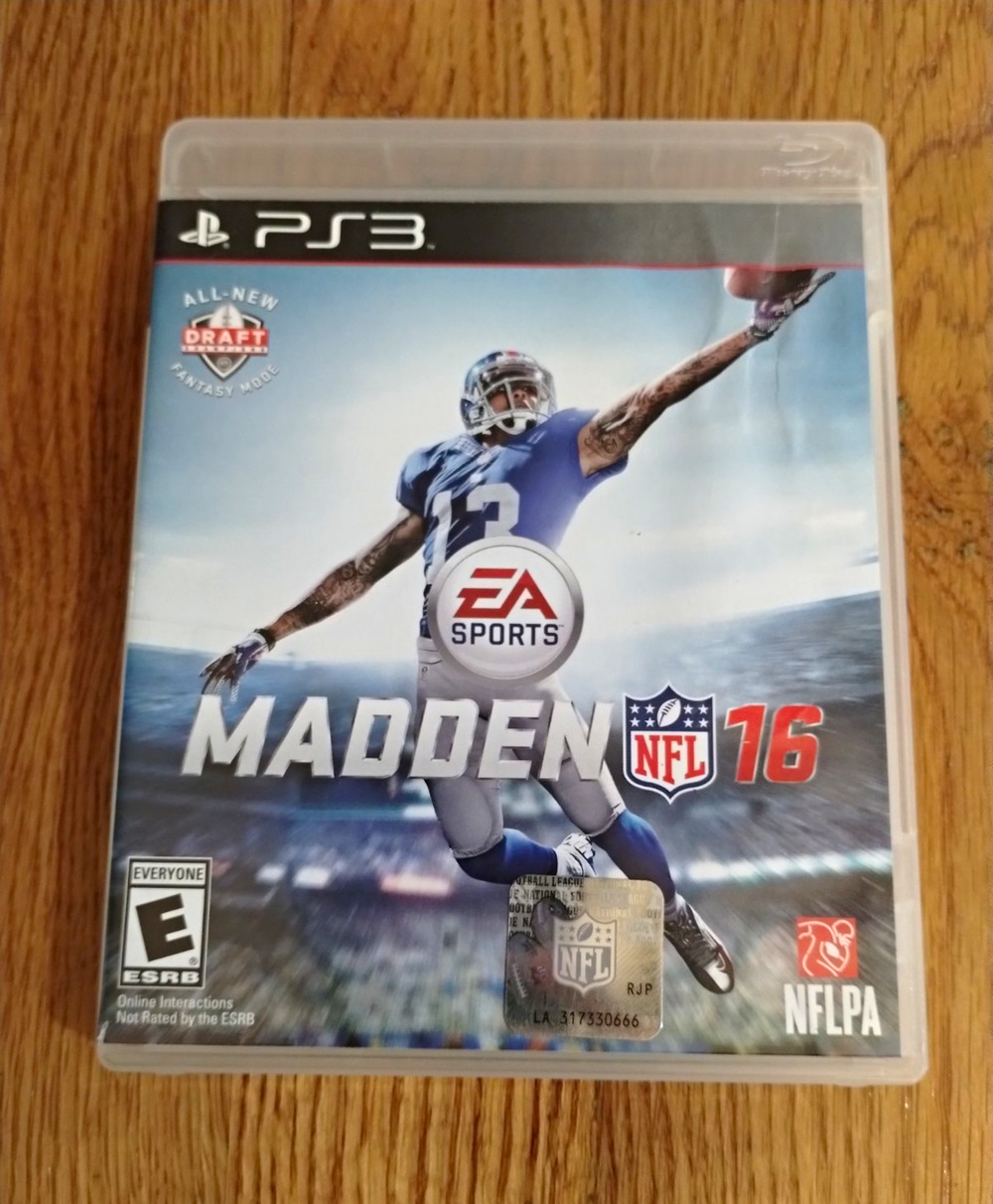EA Sports Madden NFL 16 (Sony PlayStation 3 PS3) E Rated Case & Disc